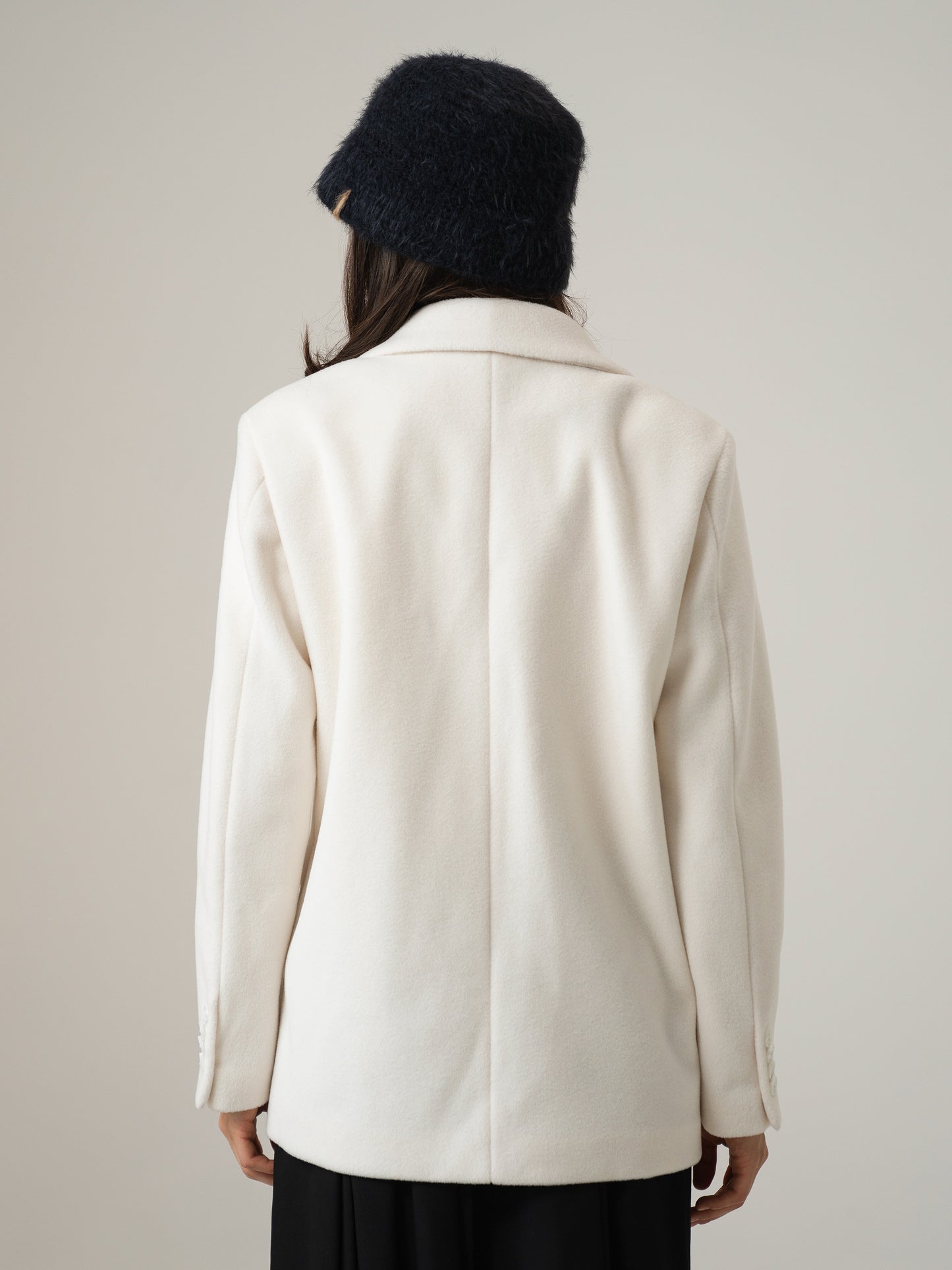 Wool Blazer, Ivory
